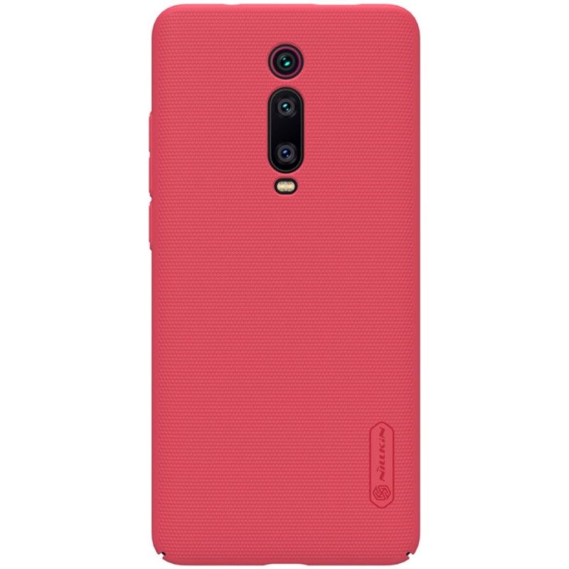 Kuori Xiaomi Mi 9T / Mi 9T Pro Punainen Musta Jäykkä Himmeä Nillkin Suojakuori