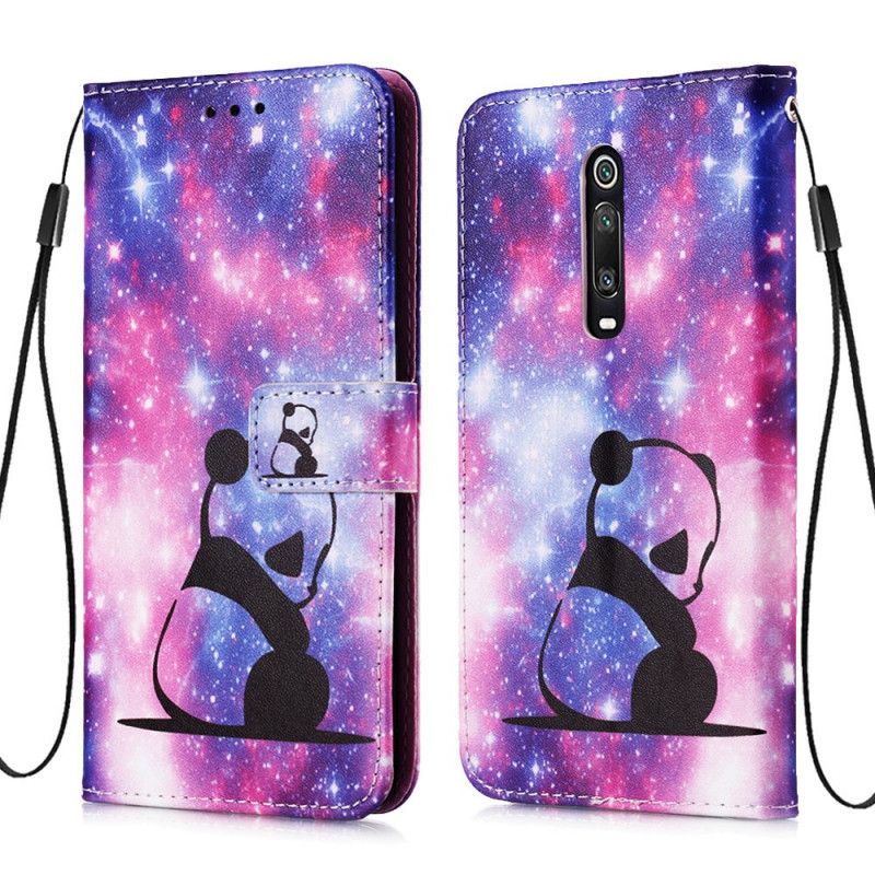 Nahkakotelo Xiaomi Mi 9T / Mi 9T Pro Puhelinkuoret Galaksin Panda