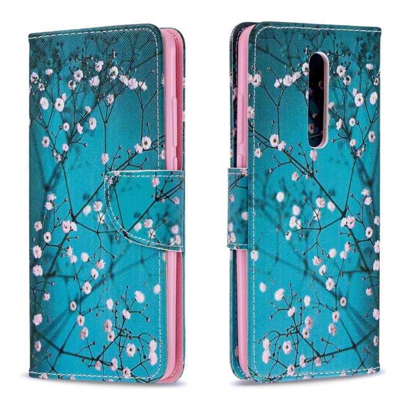 Nahkakotelo Xiaomi Mi 9T / Mi 9T Pro Puhelinkuoret Kukkiva Puu
