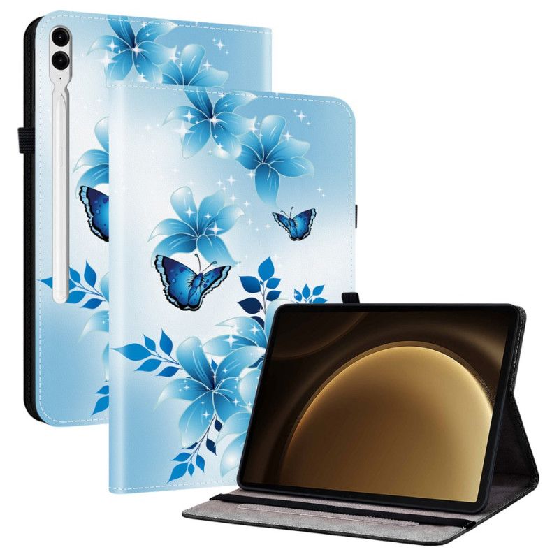 Kotelot Samsung Galaxy Tab S10 Plus Sininen Perhoskuvio Suojakuori