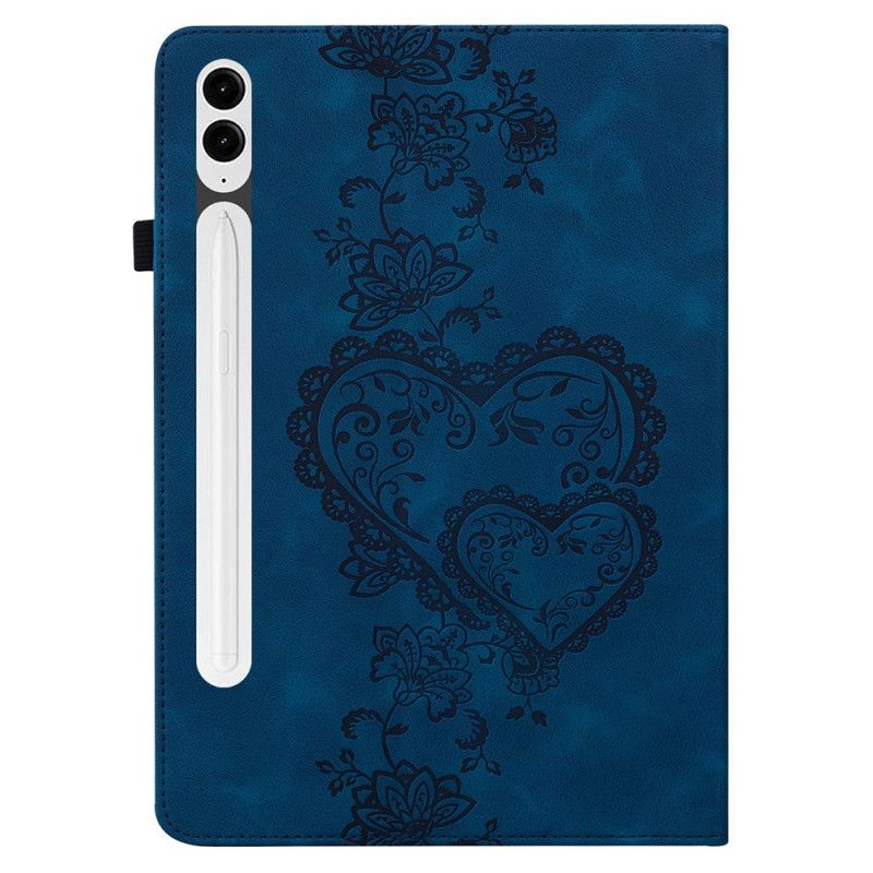 Kuoret Samsung Galaxy Tab S10 Plus Puhelinkuoret Mokkanahkaefekti Sydämet