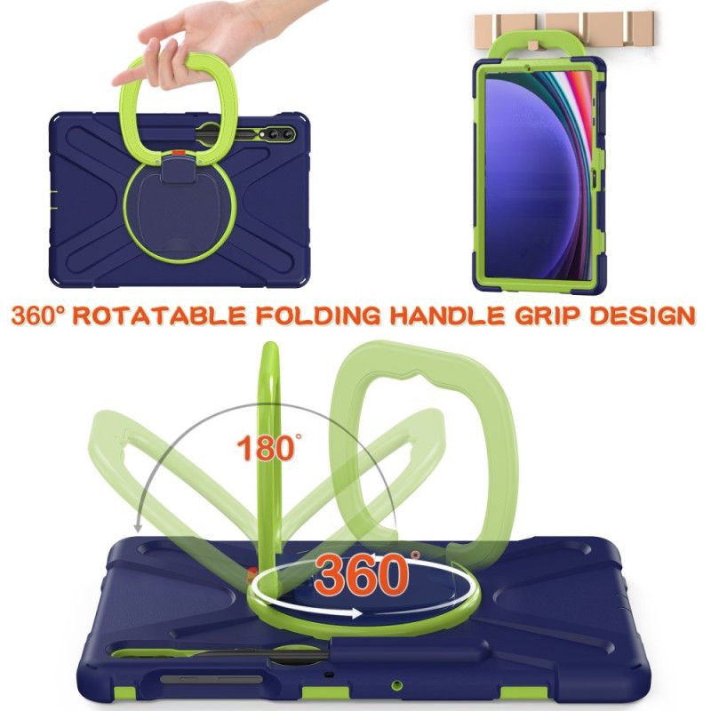 Kuori Samsung Galaxy Tab S10 Plus Monitoiminen Pyörivä Jalusta Ja Kahva