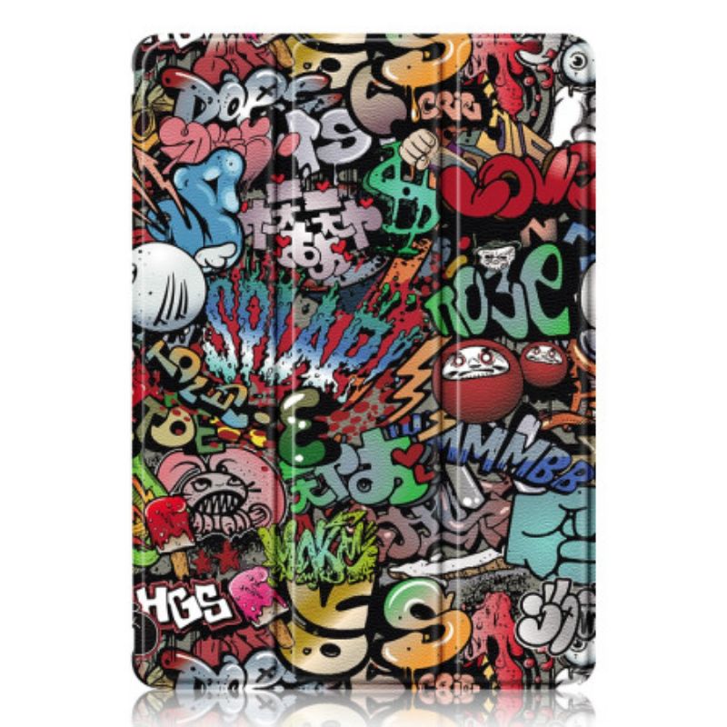 Samsung Galaxy Tab S10 Plus Graffitikuvioinen Läpinäkyvä Takakansi