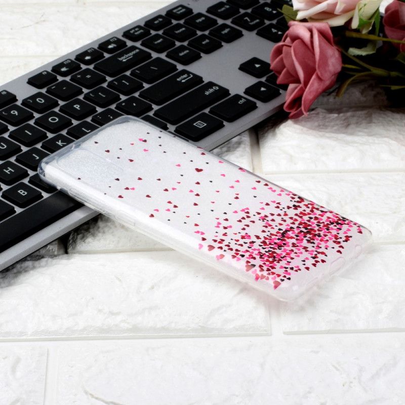 Case Kuoret Samsung Galaxy A31 Puhelinkuoret Läpinäkyvä Useita Punaisia Sydämiä