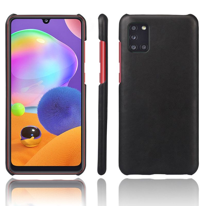 Kuori Samsung Galaxy A31 Musta Ksq-Nahkaefekti