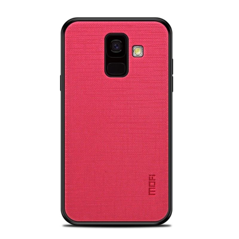 Kuori Samsung Galaxy A6 Vaaleansininen Musta Punottu Mofi