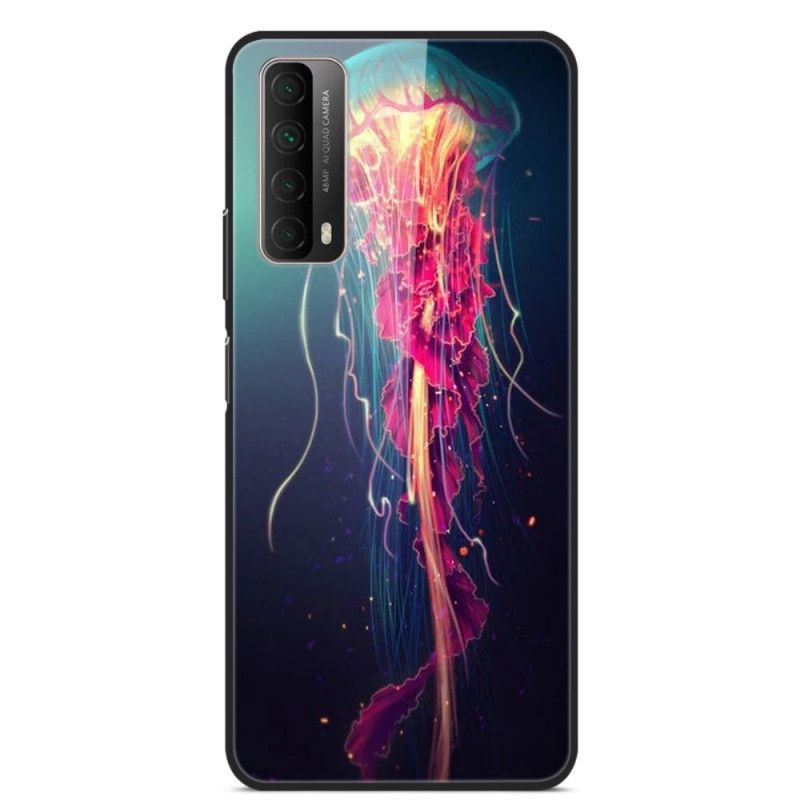 Kuori Huawei P Smart 2021 Mustekala Karkaistu Lasi Suojakuori
