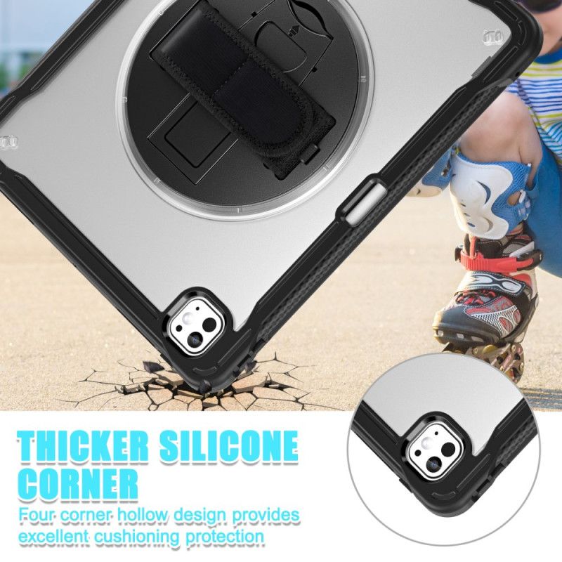 Case iPad Pro 13 (2025) Puhelinkuoret Jalusta Ja Pyörivä Käsihihna