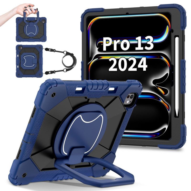 Case iPad Pro 13 (2025) Puhelinkuoret Kaksivärinen Jalusta Ja Olkahihna