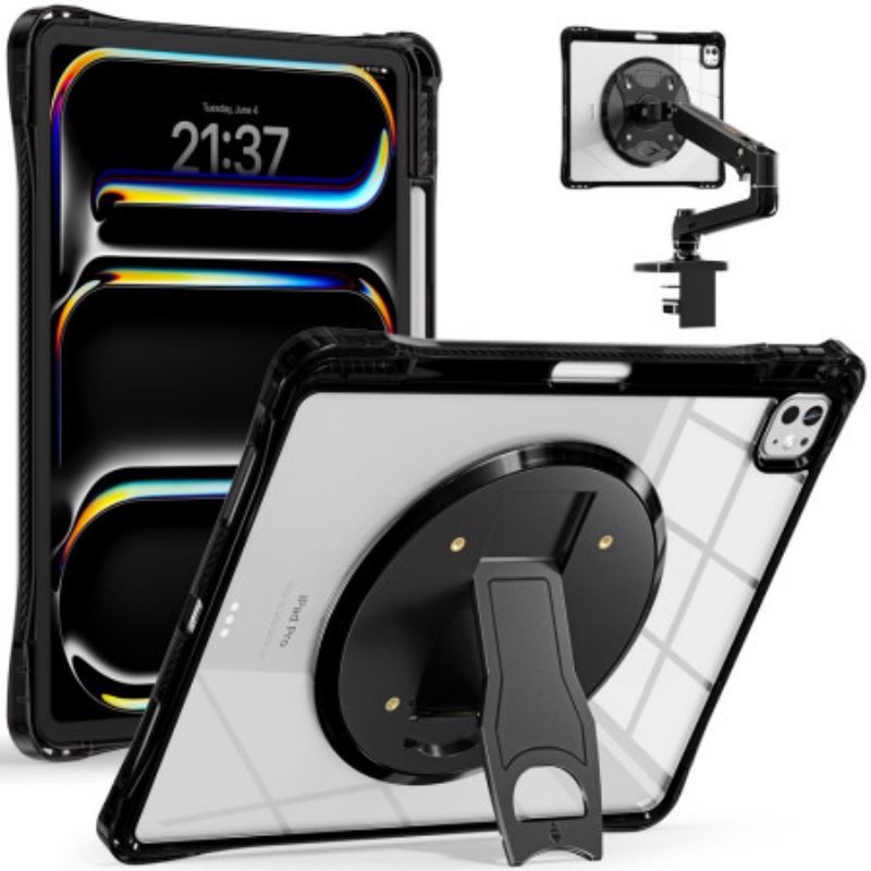 Case iPad Pro 13 (2025) Puhelinkuoret Läpinäkyvä Jalustalla