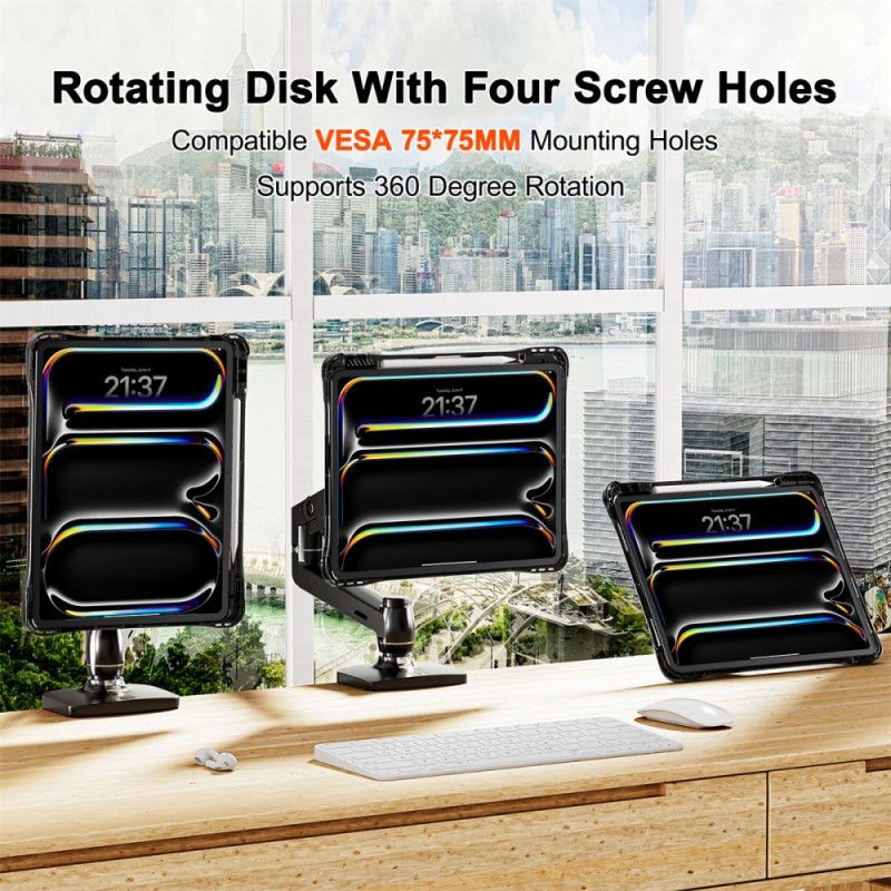 Case iPad Pro 13 (2025) Puhelinkuoret Läpinäkyvä Jalustalla