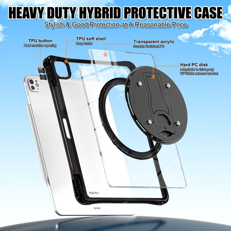 Case iPad Pro 13 (2025) Puhelinkuoret Läpinäkyvä Jalustalla