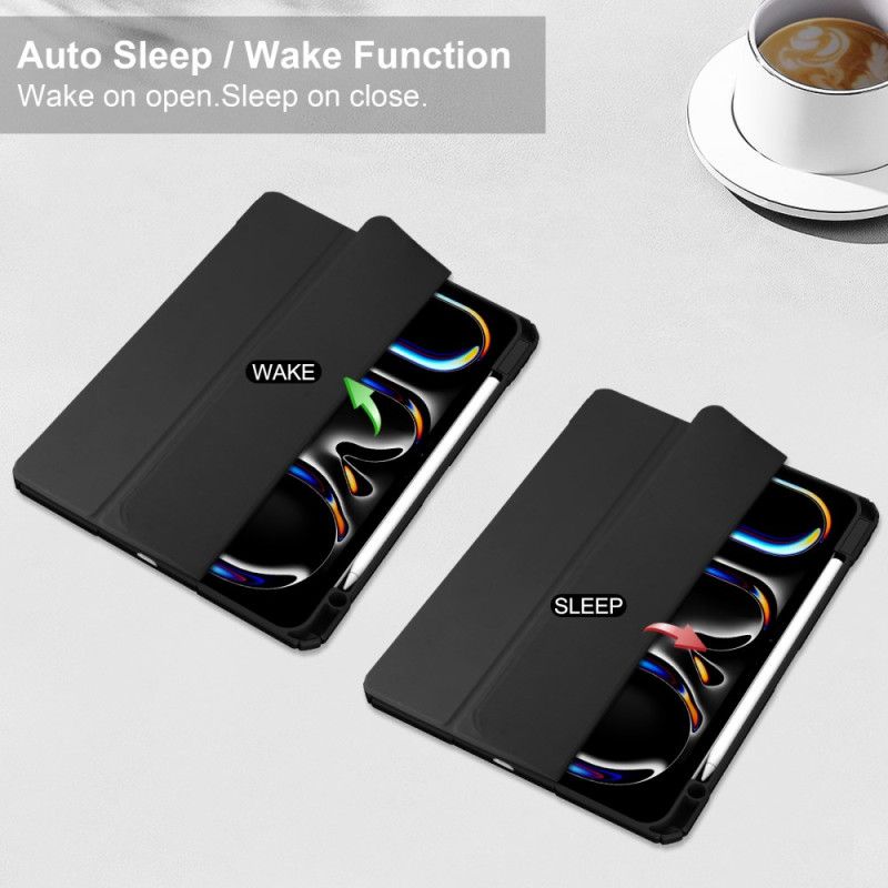 iPad Pro 13 (2025) Keinonahkainen Läpinäkyvä Kotelo