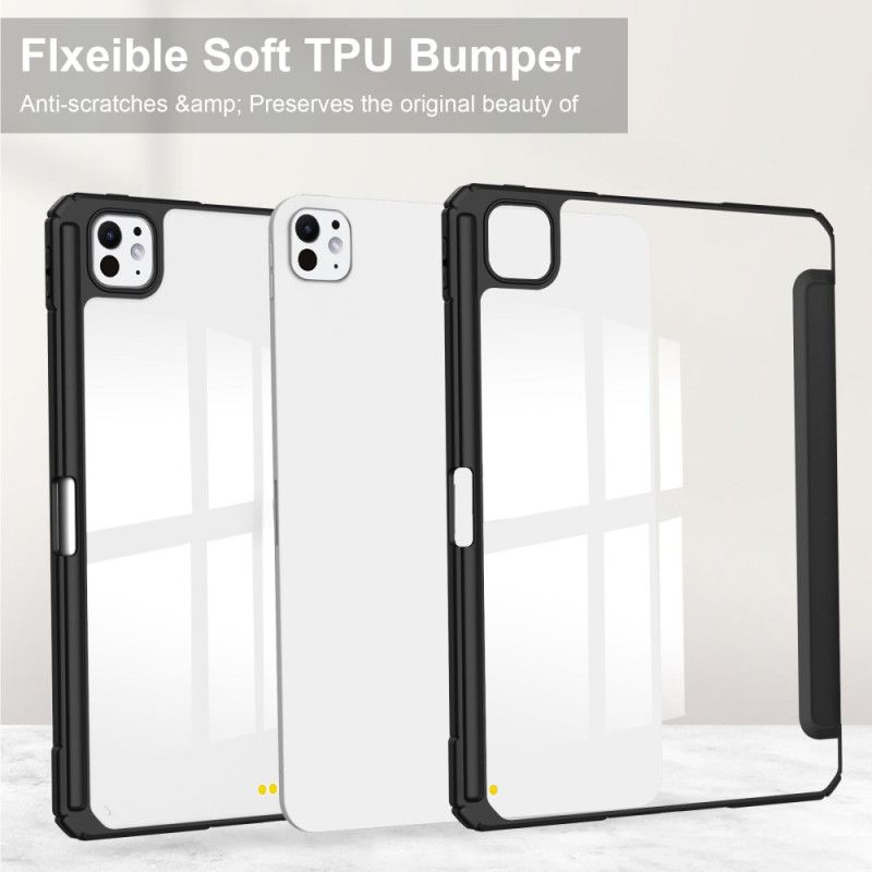 iPad Pro 13 (2025) Keinonahkainen Läpinäkyvä Kotelo