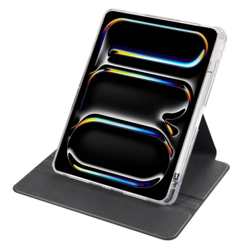 Kotelot iPad Pro 13 (2025) Pyörivä Jalusta Ja Irrotettava Läpinäkyvä Selkänoja