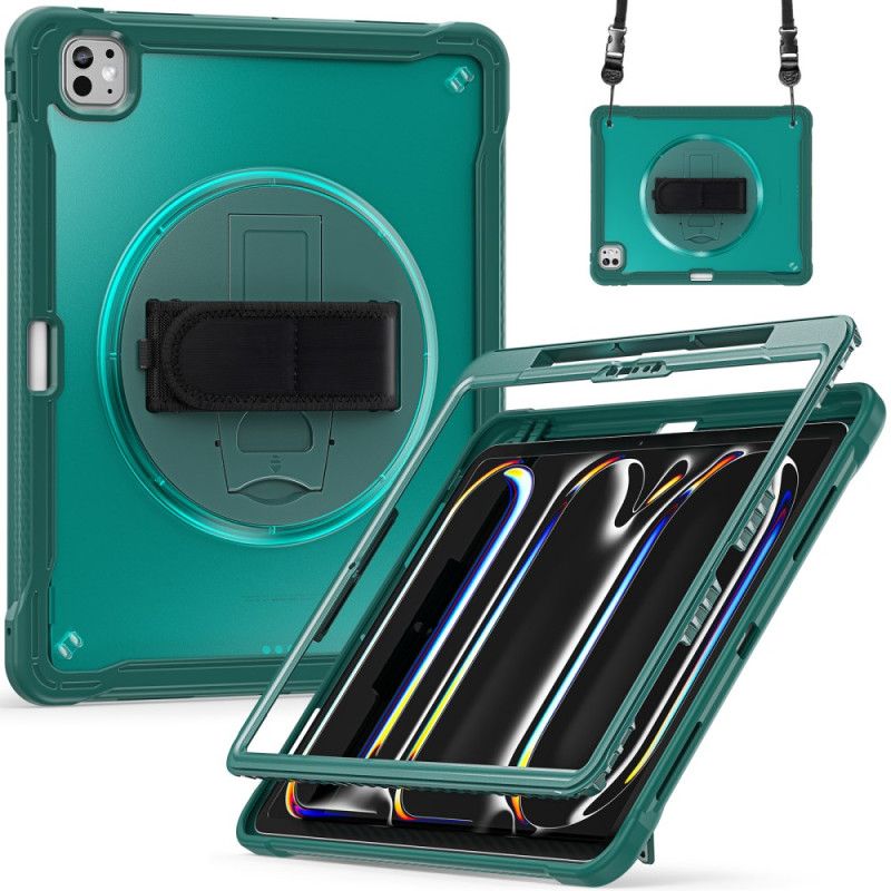 Kuori iPad Pro 13 (2025) Käsihihna Jalusta Ja Olkahihna