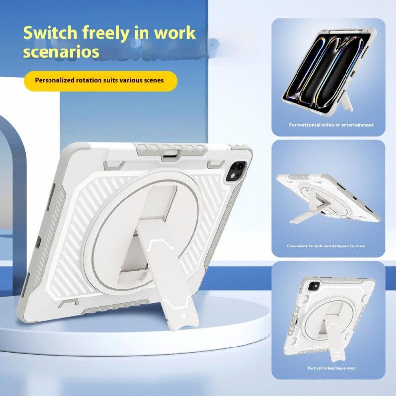 Kuori iPad Pro 13 (2025) Kynän Pidike Ja Säädettävä Jalusta