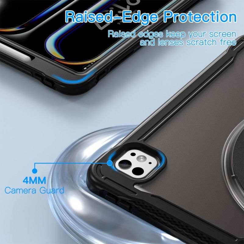 Kuori iPad Pro 13 (2025) Läpikuultava Jalustalla