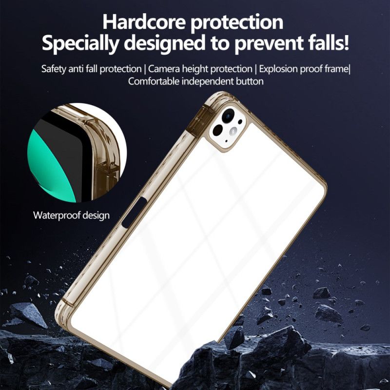 Kuori iPad Pro 13 (2025) Läpinäkyvä Muotoilu