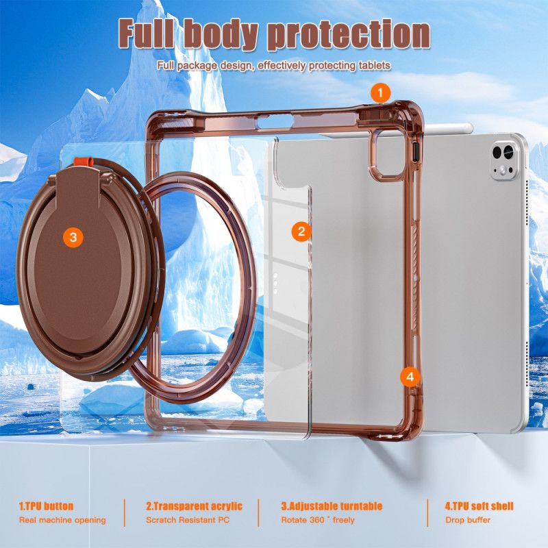 Kuori iPad Pro 13 (2025) Pyörivä Kahva