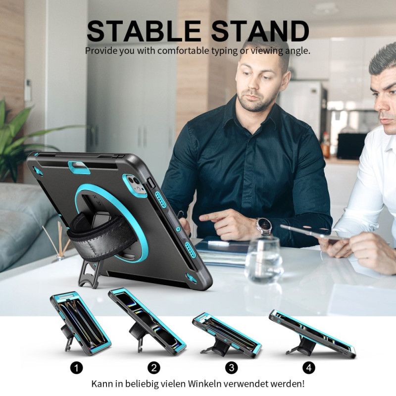 Puhelinkuoret iPad Pro 13 (2025) Tukeva Sormuksenpidike Ja Olkahihna