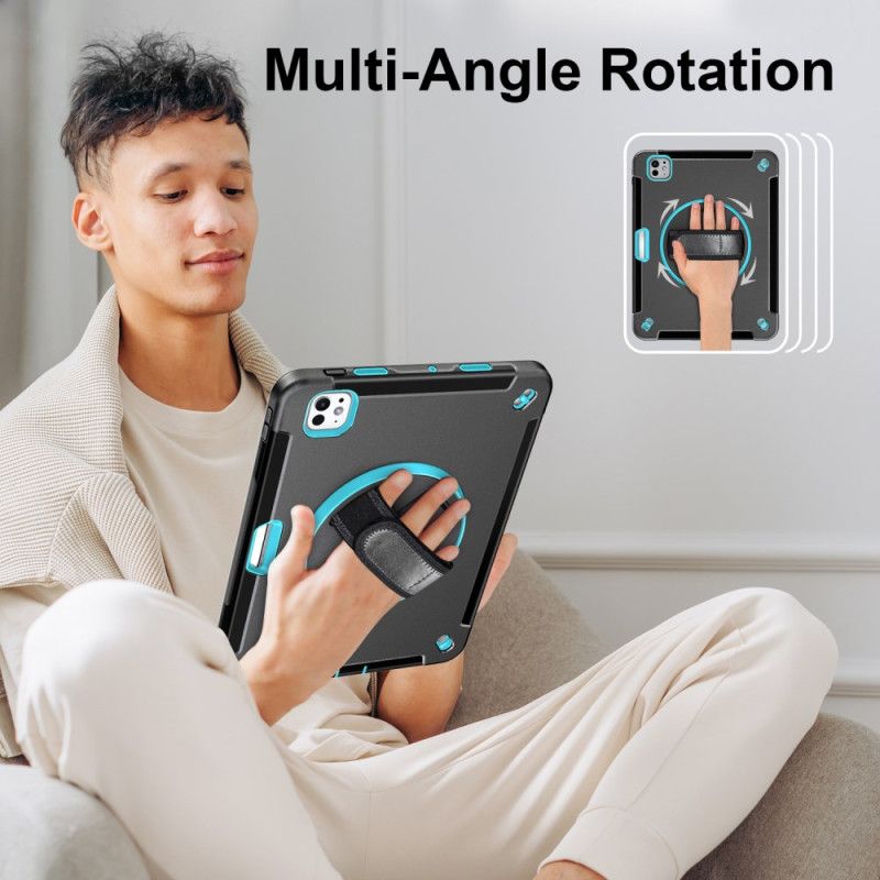 Puhelinkuoret iPad Pro 13 (2025) Tukeva Sormuksenpidike Ja Olkahihna