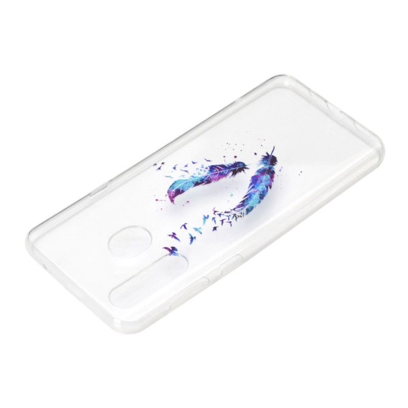 Kuori Huawei Y6p Läpinäkyvät Höyhenet Suojakuori