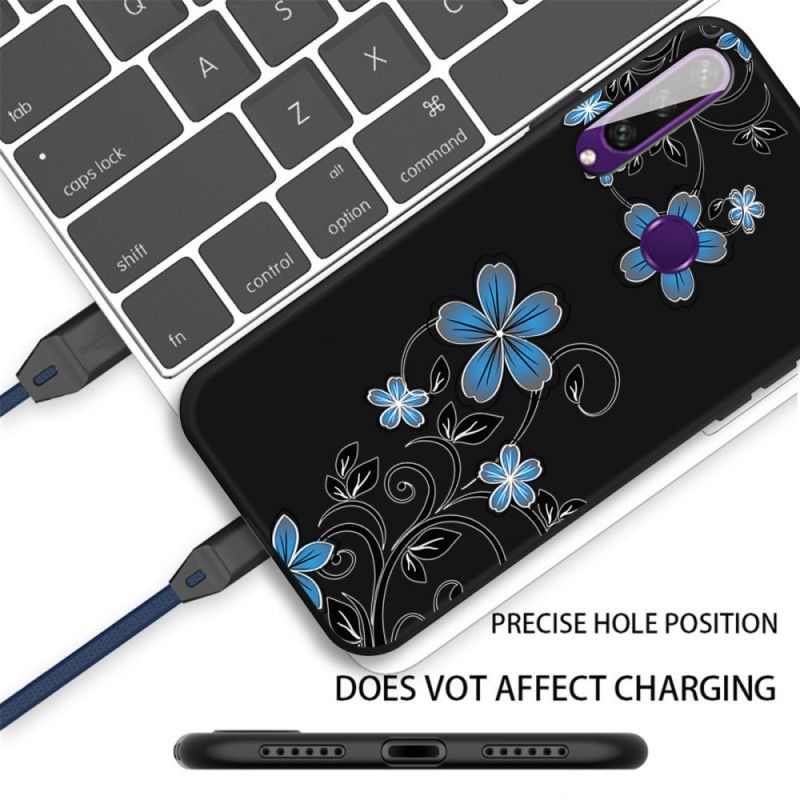 Kuori Huawei Y6p Sinisiä Kukkia