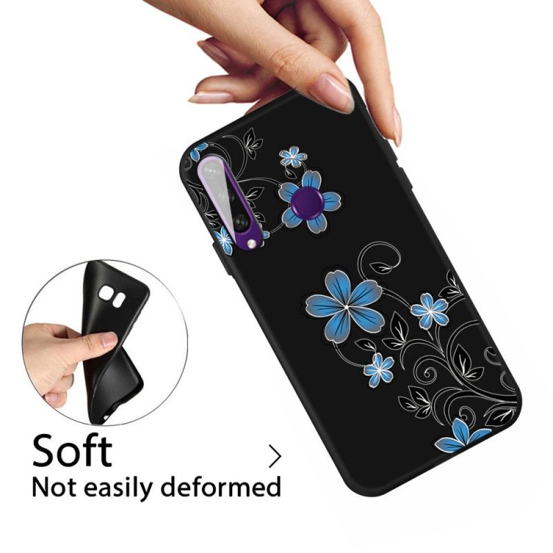 Kuori Huawei Y6p Sinisiä Kukkia