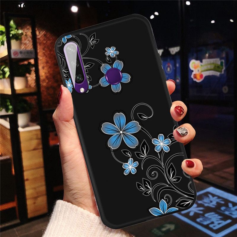 Kuori Huawei Y6p Sinisiä Kukkia