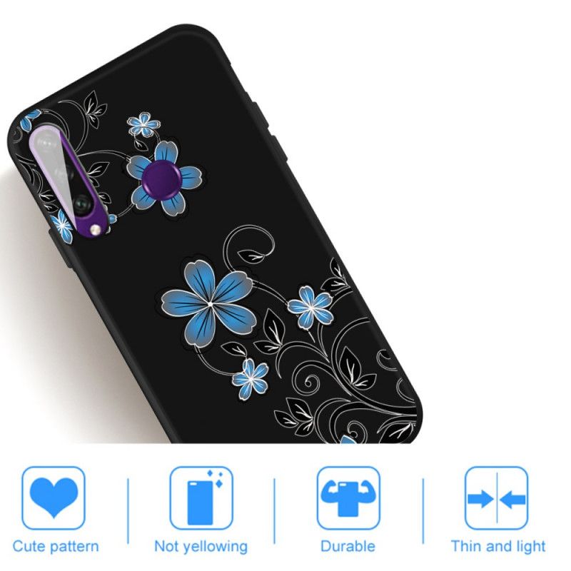 Kuori Huawei Y6p Sinisiä Kukkia