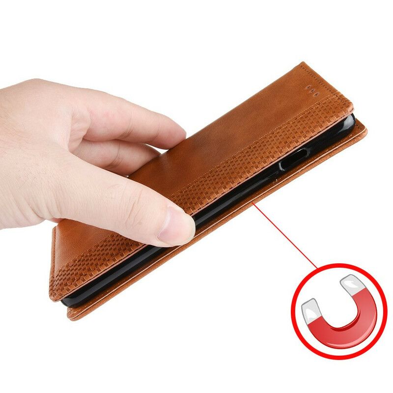 Flip Kotelot Realme Gt 5g Tyylitelty Vintage-nahkaefekti