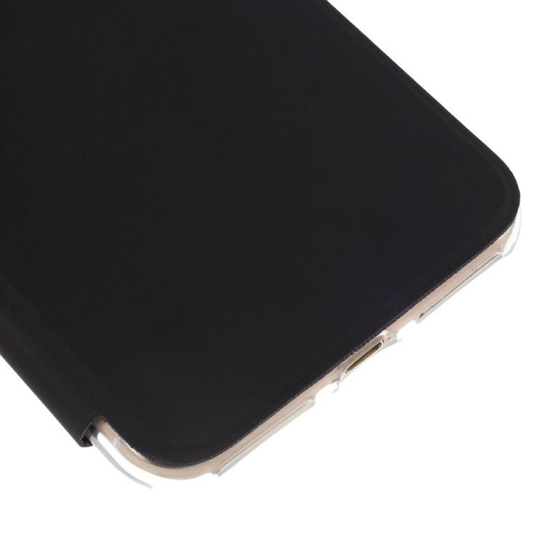 Flip Kotelot iPhone 7 Plus / 8 Plus Musta Peili- Ja Nahkaefekti