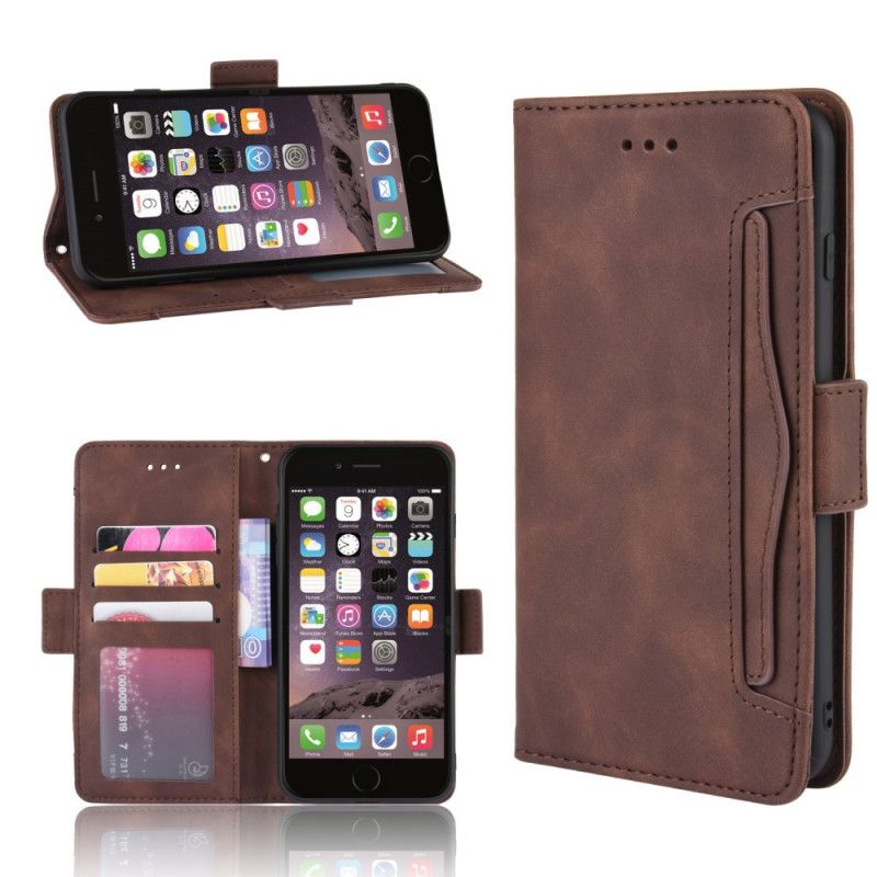 Kotelot iPhone 7 Plus / 8 Plus Punainen Musta Ensiluokkainen Monikortti