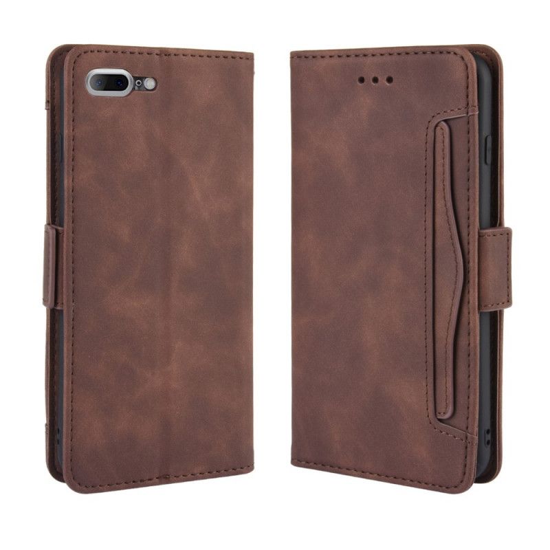 Kotelot iPhone 7 Plus / 8 Plus Punainen Musta Ensiluokkainen Monikortti