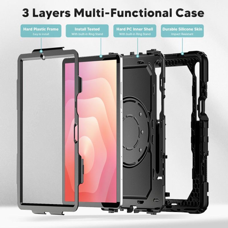 Case Samsung Galaxy Tab S11 Puhelinkuoret Erittäin Kestävä Renkaalla