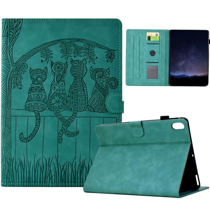 Kotelot Samsung Galaxy Tab S11 Mokkanahkaefekti Kissakuvio