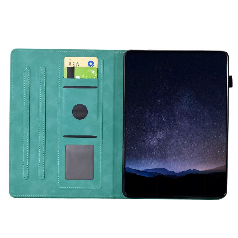 Kotelot Samsung Galaxy Tab S11 Mokkanahkaefekti Kissakuvio