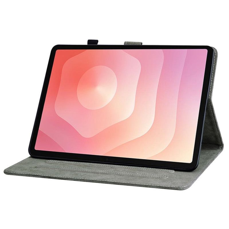 Kotelot Samsung Galaxy Tab S11 Vintage-mokkanahkaefekti