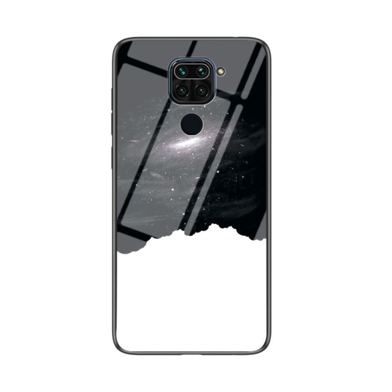 Kuori Xiaomi Redmi Note 9 Valkoinen Musta Karkaistu Lasi