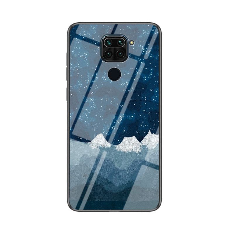Kuori Xiaomi Redmi Note 9 Valkoinen Musta Karkaistu Lasi