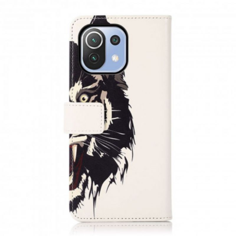 Flip Kotelot Xiaomi Mi 11 Lite 5g Ne / Mi 11 Lite 4g / 5g Fierce Tiger