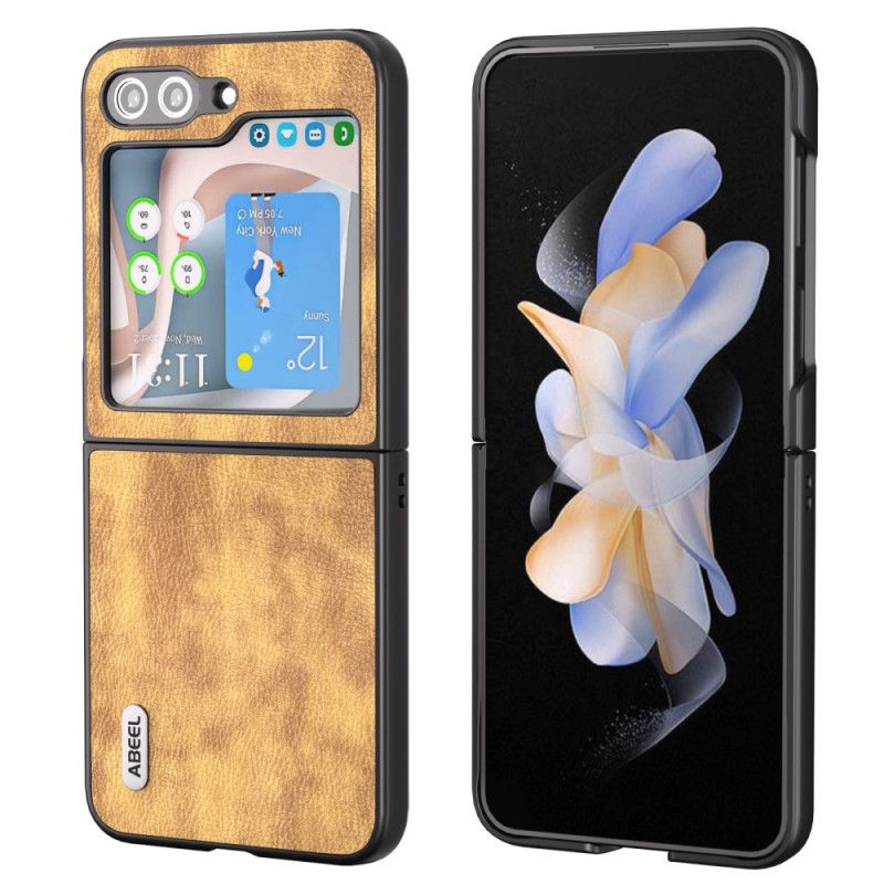 Case Samsung Galaxy Z Flip 5 Puhelinkuoret Abeel Vintage -nahkaefekti