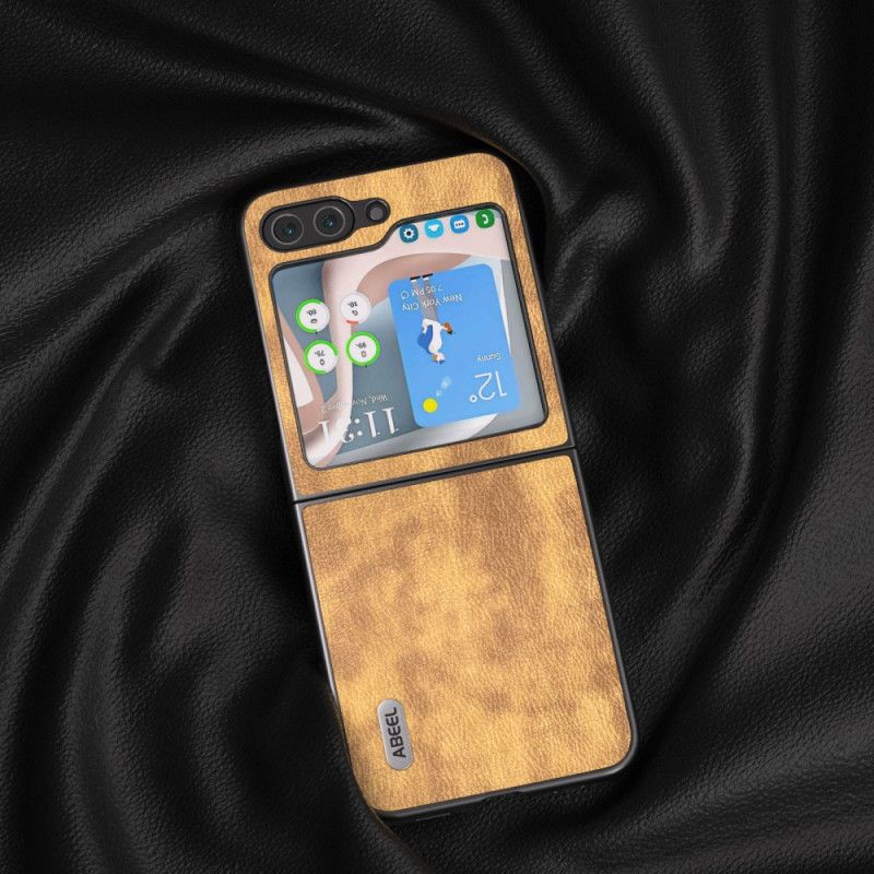 Case Samsung Galaxy Z Flip 5 Puhelinkuoret Abeel Vintage -nahkaefekti