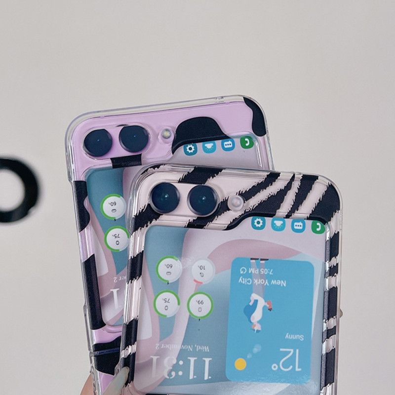 Kuori Samsung Galaxy Z Flip 5 Läpinäkyvät Huomaamattomat Jalanjäljet
