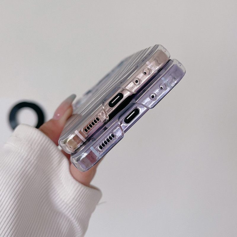 Kuori Samsung Galaxy Z Flip 5 Läpinäkyvät Huomaamattomat Jalanjäljet