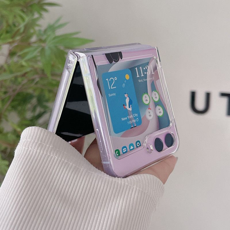Kuori Samsung Galaxy Z Flip 5 Läpinäkyvät Tulppaanit