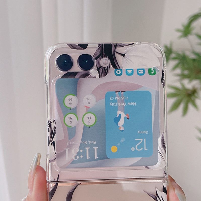 Kuori Samsung Galaxy Z Flip 5 Läpinäkyvät Tulppaanit