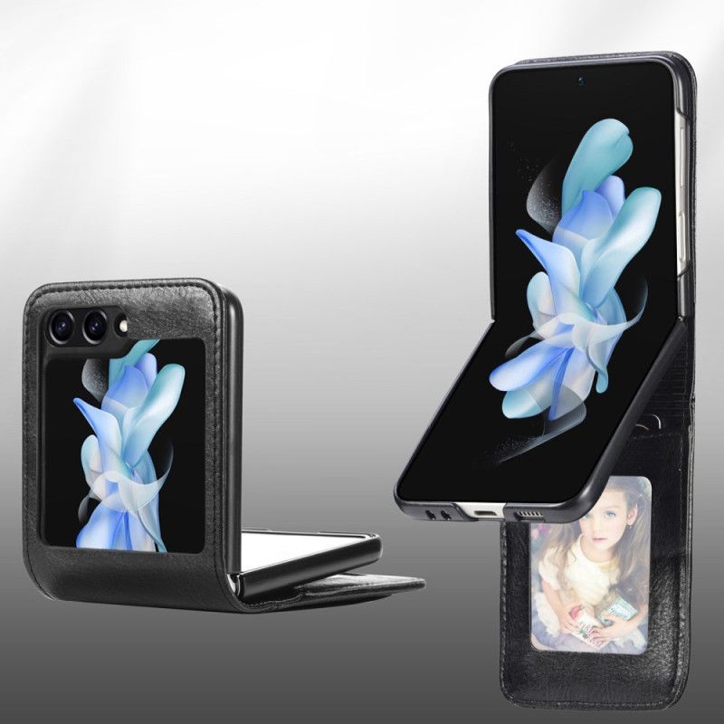 Kuori Samsung Galaxy Z Flip 5 Vintage-korttikotelo Suojakuori
