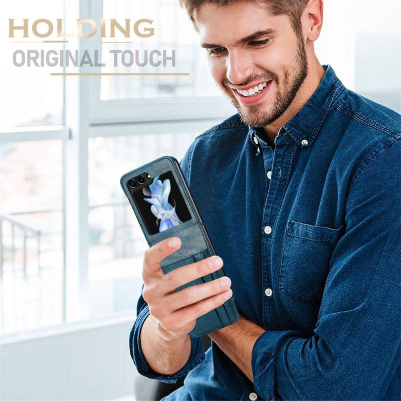 Kuori Samsung Galaxy Z Flip 5 Vintage-korttikotelo Suojakuori